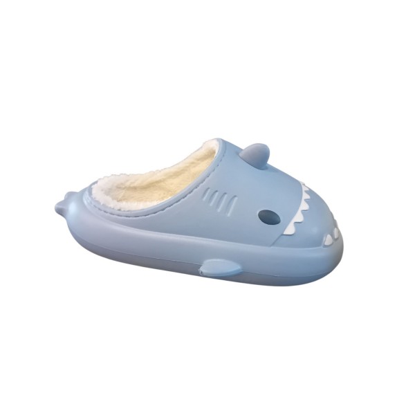 Αγόρι παντοφλάκια clogs με γούνα adams shoes 901-25520 blue