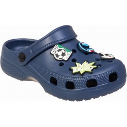 Αγορίστικα παντοφλάκια θαλλάσης με pins clogs adams shoes 931-26005 blue
