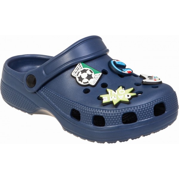 Αγορίστικα παντοφλάκια θαλλάσης με pins clogs adams shoes 931-26005 blue Αγορίστικα παντοφλάκια θαλλάσης με pins clogs adams shoes 931-26005 blue