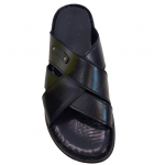 Ανδρικά Ανατομικά δερμάτινα Σανδάλια gotsi anatomic S-012 black Ανδρικά Ανατομικά δερμάτινα Σανδάλια gotsi anatomic S-012 black