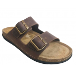 Ανδρικά Ανατομικά δερμάτινα Σανδάλια SUNNY SANDALS BY FILD ETTORE-60902 BROWN