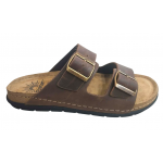 Ανδρικά Ανατομικά δερμάτινα Σανδάλια SUNNY SANDALS BY FILD ETTORE-60902 BROWN