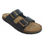 Ανδρικά Ανατομικά δερμάτινα Σανδάλια SUNNY SANDALS BY FILD ETTORE-60902 BLACK