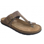 Ανδρικά Ανατομικά δερμάτινα Σανδάλια SUNNY SANDALS BY FILD ETTORE-60904 ΚΑΦΕ