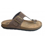 Ανδρικά Ανατομικά δερμάτινα Σανδάλια SUNNY SANDALS BY FILD ETTORE-60904 ΚΑΦΕ