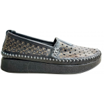 Γυναικεία δερμάτινα ανατομικά παπούτσια DAFNI SHOES 601 BLACK Γυναικεία δερμάτινα ανατομικά παπούτσια DAFNI SHOES 601 BLACK