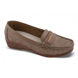 Γυναικεία ανατομικά μοκασίνια ZAK SHOES SD 31038 BRONZE