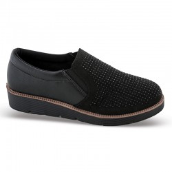 Γυναικεία ανατομικά μοκασίνια blondie by ZAK SHOES SD07015 ΜΑΥΡΟ