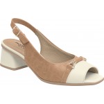 Γυναικεία peep toe πέδιλα PICCADILLY 779-24097-26 [715016-1] ΜΠΕΖ-ΚΑΜΕΛ