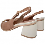 Γυναικεία peep toe πέδιλα PICCADILLY 779-24097-26 [715016-1] ΜΠΕΖ-ΚΑΜΕΛ