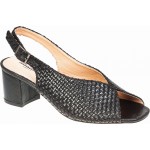 Γυναικεία πέδιλα ADAMS SHOES 907-26003-26 BLACK RAFFIA