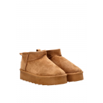 Γυναικείο Μποτάκι Με Γούνα ETIKA SHOES 10912 CAMEL