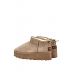 Γυναικείο Μποτάκι Με Γούνα ETIKA SHOES 10912 TAUPE