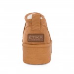 Γυναικείο Μποτάκι Με Γούνα ETIKA SHOES 10912 CAMEL
