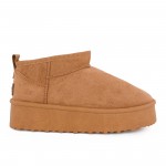 Γυναικείο Μποτάκι Με Γούνα ETIKA SHOES 10912 CAMEL