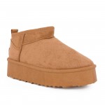 Γυναικείο Μποτάκι Με Γούνα ETIKA SHOES 10912 CAMEL