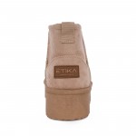 Γυναικείο Μποτάκι Με Γούνα ETIKA SHOES 10914 TAUPE Γυναικείο Μποτάκι Με Γούνα ETIKA SHOES 10914 TAUPE