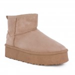 Γυναικείο Μποτάκι Με Γούνα ETIKA SHOES 10914 TAUPE Γυναικείο Μποτάκι Με Γούνα ETIKA SHOES 10914 TAUPE