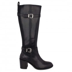 ΓΥΝΑΙΚΕΙΑ ΔΕΡΜΑΤΙΝΗ ΜΠΟΤΑ COMFORT DESCANFLEX 63007 BLACK