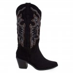 ΓΥΝΑΙΚΕΙΕΣ COWBOY BOOTS SUEDE ERYNN A9803 BLACK ΓΥΝΑΙΚΕΙΕΣ COWBOY BOOTS SUEDE ERYNN A9803 BLACK
