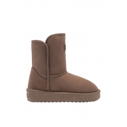 Γυναικείο Μποτάκι Με Γούνα D.Franklin Nordic Basic DFSH370003 Taupe