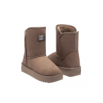 Γυναικείο Μποτάκι Με Γούνα D.Franklin Nordic Basic DFSH370003 Taupe