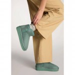 Γυναικείο Μποτάκι Με Γούνα D.Franklin Nordic Low Basic DFSH370021 GREEN