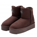 Γυναικείο Μποτάκι Με Γούνα D.Franklin Nordic V.2 Basic Low DFSH371004 CHOCOLATE BROWN