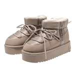 Γυναικείο Μποτάκι Με Γούνα D.Franklin pack Nordic V2 BOMB DFSH371018 LOW TAUPE