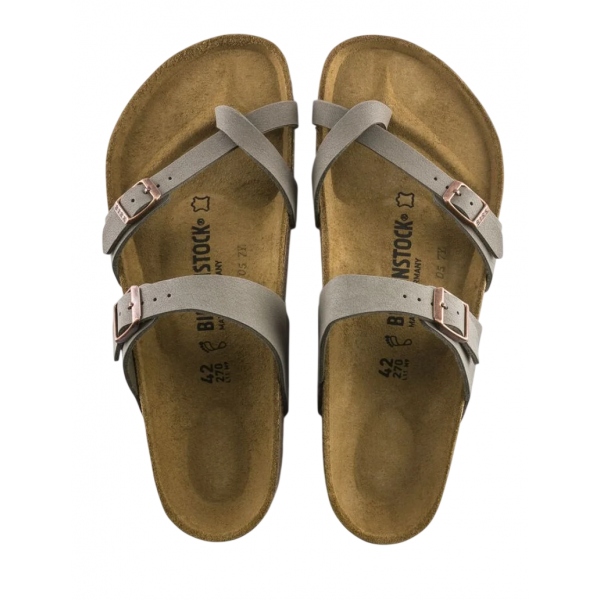 Γυναικείο δερμάτινο σανδάλι BIRKENSTOCK 'MAYARI' 0071071 STONE