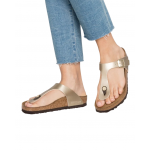 Γυναικείο δερμάτινο σανδάλΙ BIRKENSTOCK  GIZEH 1016108 GOLD