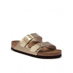 Γυναικείο δερμάτινο σανδάλι Arizona Regular Fit Birko-Flor BIRKENSTOCK 1016110 GOLD