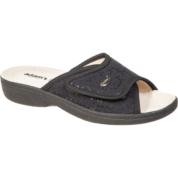 ADAMS SHOES ΓΥΝΑΙΚΕΙΕΣ ΚΑΛΟΚΑΙΡΙΝΕΣ ΥΦΑΣΜΑΤΙΝΕΣ ΠΑΝΤΟΦΛΕΣ 381-26003 ΜΑΥΡΟ