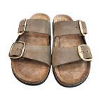 Γυναικεία δερμάτινα ανατομικά σανδάλια Sunny Sandals SIENNA-60302 OLIVE