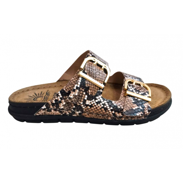 Γυναικεία δερμάτινα ανατομικά σανδάλια Sunny Sandals SIENNA-60302 SNAKE Γυναικεία δερμάτινα ανατομικά σανδάλια Sunny Sandals SIENNA-60302 SNAKE