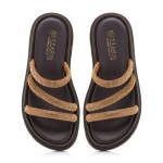 ΓΥΝΑΙΚΕΙΟ ΧΑΜΗΛΟ ΔΕΡΜΑΤΙΝΟ ΣΑΝΔΑΛΙ flatforms με στράς LIAS MOUSE 261088 χρυσό ΓΥΝΑΙΚΕΙΟ ΧΑΜΗΛΟ ΔΕΡΜΑΤΙΝΟ ΣΑΝΔΑΛΙ flatforms με στράς LIAS MOUSE 261088 χρυσό