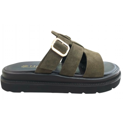 ΓΥΝΑΙΚΕΙΟ ΔΕΡΜΑΤΙΝΟ ΣΑΝΔΑΛΙ ΠΛΑΤΦΟΡΜΑ LIAS LEATHER 262070 ΧΑΚΙ