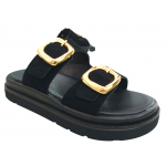 ΓΥΝΑΙΚΕΙΟ ΔΕΡΜΑΤΙΝΟ ΣΑΝΔΑΛΙ ΠΛΑΤΦΟΡΜΑ  LIAS LEATHER 262080 BLACK