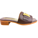 ΓΥΝΑΙΚΕΙΟ ΔΕΡΜΑΤΙΝΟ ΑΝΑΤΟΜΙΚΟ MULE SPARWOMAN by Oh! My Sandals 5890 DOYA MARRON