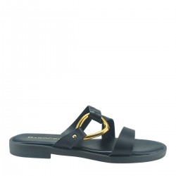 Γυναικεία δερμάτινα σανδάλια BAROCCO VENUS-61154 BLACK