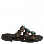 Γυναικεία δερμάτινα σανδάλια BAROCCO VENUS-61155 BLACK Γυναικεία δερμάτινα σανδάλια BAROCCO VENUS-61155 BLACK