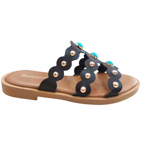 Γυναικεία δερμάτινα σανδάλια BAROCCO VENUS-61155 BROWN