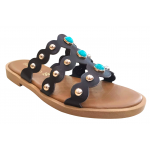 Γυναικεία δερμάτινα σανδάλια BAROCCO VENUS-61155 BROWN