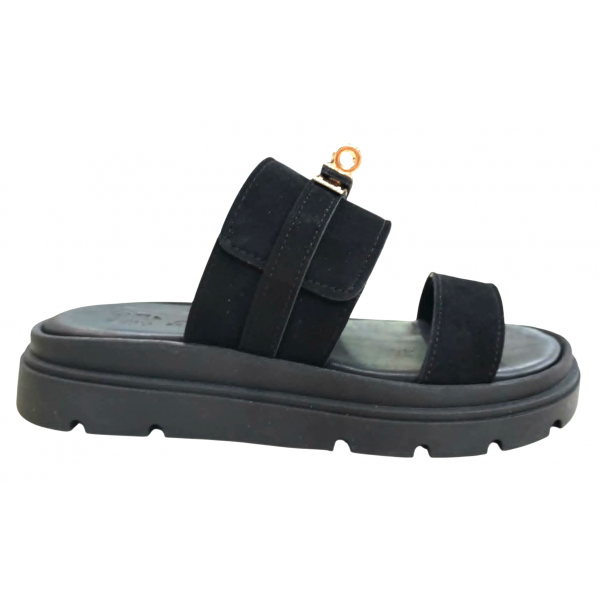 ΓΥΝΑΙΚΕΙΟ ΧΑΜΗΛΟ ΔΕΡΜΑΤΙΝΟ ΣΑΝΔΑΛΙ flatforms PRIME 612 BLACK ΓΥΝΑΙΚΕΙΟ ΧΑΜΗΛΟ ΔΕΡΜΑΤΙΝΟ ΣΑΝΔΑΛΙ flatforms PRIME 612 BLACK