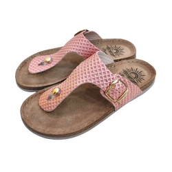 Γυναικεία δερμάτινα σανδάλια Sunny Sandals by FILD ANATOMIC SIENNA-50301 ROSA