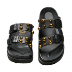 Γυναικεία Σανδάλια δίσολα Ateneo Sea Sandals 108 BLACK GOLD BULS Γυναικεία Σανδάλια δίσολα Ateneo Sea Sandals 108 BLACK GOLD BULS