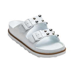 Γυναικεία Σανδάλια δίσολα Ateneo Sea Sandals 108 WHITE SILVER BULS