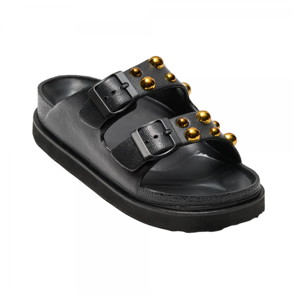 Γυναικεία Σανδάλια δίσολα Ateneo Sea Sandals 108 BLACK GOLD BULS Γυναικεία Σανδάλια δίσολα Ateneo Sea Sandals 108 BLACK GOLD BULS
