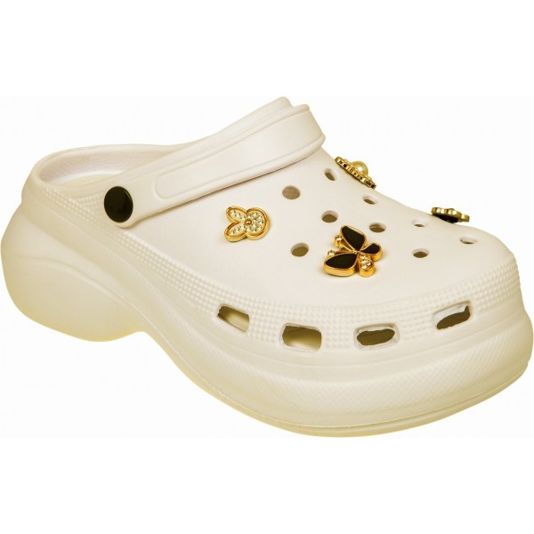 Γυναικεία παντοφλάκια θαλλάσης με pins clogs adams shoes 892-25180 ΜΠΕΖ Γυναικεία παντοφλάκια θαλλάσης με pins clogs adams shoes 892-25180 ΜΠΕΖ