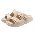 Γυναικεία ανατομικά σανδάλια D.Franklin Vibe Foam 2 Buckles DFSH413003 Cristal Cream